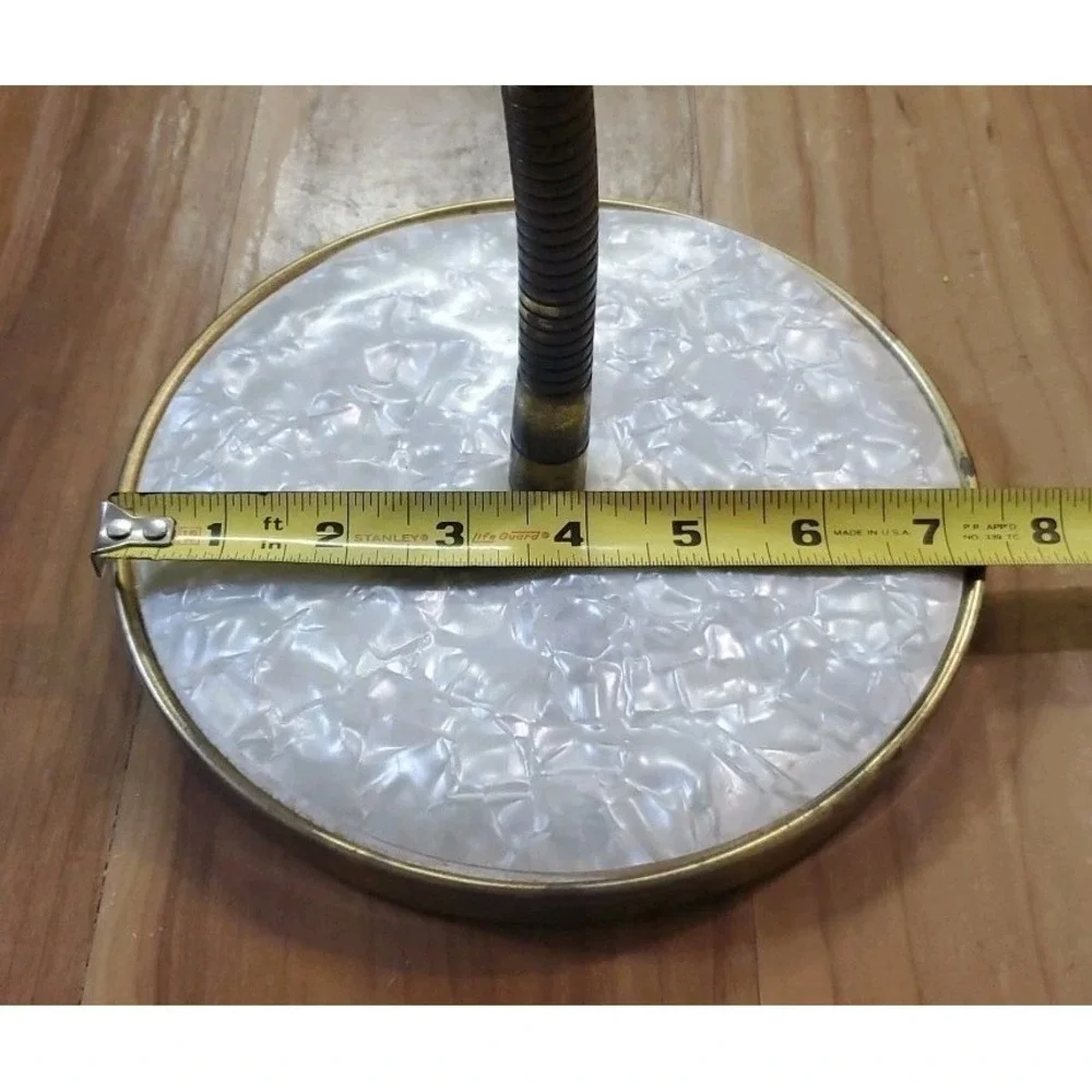 Vintage Brass Gooseneck Vanity Mirror Bendable Adjustable Mirror Double Sided